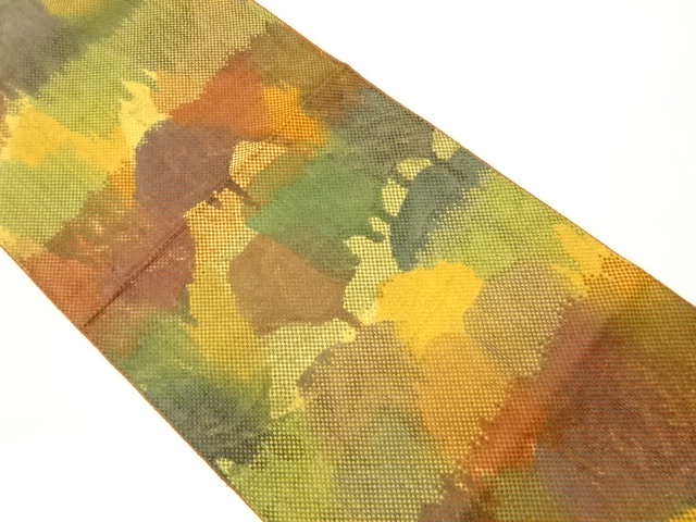 JAPANESE KIMONO / VINTAGE NAGOYA OBI / PULP CLOTH / ABSTRACT